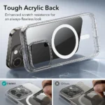 Luxury Magnetic Wireless Charge For Magsafe Case for iPhone 16 15 14 13 12 11 Pro XR XS Max 7 8 Plus Back Cover Transparent Case - Image 4