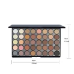 POPFEEL 40 Colors Eyeshadow Palette Long Lasting Easy Makeup Brown Eyeshadow Palette, Pink Eyeshadow Palette - Image 6