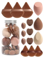 Spring 15 Cans,3 Loose Powder Puffs & 3 Mini Loose Powder Puffs & 3 Mini Makeup Eggs & 3 Mini Air Cushion Puffs, Foundation Mix - Image 4