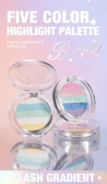 Chameleon Eyeshadow High Gloss Five-Color Pearlescent Fine Shimmering Handaiyan Eyeshadow Makeup Soft Light Eyeshadow - Image 7