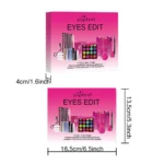 Essential Eye Makeup Set for Beginners Matte&Shimmer Eyeshadow Palette, Mascara, Eyebrow Pencil, Lip Eyeliner,Brush Tool Set Box - Image 61