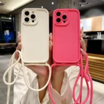 Phone Case For iPhone 14 13 15 16 Pro Max 17 Air 16E 12 11 X XS 8 Plus SE2022 Crossbody Adjustable Lanyard Strap Rope Soft Cover - Image 23