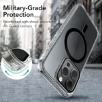 Original Metal Buttons Clear Phone Case For iPhone 16 15 14 13 17 Pro Max Plus Air 16e Clear For Magsafe Cases Cover - Image 9