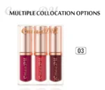 CmaaDu 3 Colour Lip Gloss Stick Set Make up Velvet Matte Lipstick Waterproof Long Lasting Non-stick Cosmetics Makeup For Women - Image 17