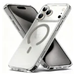Original Metal Buttons Clear Phone Case For iPhone 16 15 14 13 17 Pro Max Plus Air 16e Clear For Magsafe Cases Cover - Image 14