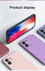 Luxury Liquid Silicone Shockproof Case for iPhone 17 11 12 13 14 15 Pro Max 7 8 15 Plus X XS XR Max Mini Back Soft Cover - Image 17