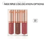 CmaaDu 3 Colour Lip Gloss Stick Set Make up Velvet Matte Lipstick Waterproof Long Lasting Non-stick Cosmetics Makeup For Women - Image 11