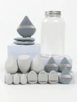 Spring 15 Cans,3 Loose Powder Puffs & 3 Mini Loose Powder Puffs & 3 Mini Makeup Eggs & 3 Mini Air Cushion Puffs, Foundation Mix - Image 33