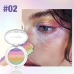 Chameleon Eyeshadow High Gloss Five-Color Pearlescent Fine Shimmering Handaiyan Eyeshadow Makeup Soft Light Eyeshadow - Image 6