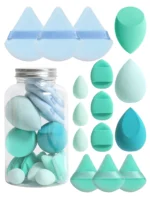 Spring 15 Cans,3 Loose Powder Puffs & 3 Mini Loose Powder Puffs & 3 Mini Makeup Eggs & 3 Mini Air Cushion Puffs, Foundation Mix - Image 3