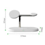 3 in 1 Wireless Charger Stand For iPhone 12/13/14/15/16/17 Fast Charging Station for Apple Watch 10 9 8 7 6 5 4 Airpods 2 3 Pro - Image 18