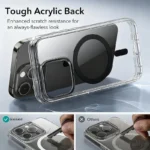 Original Metal Buttons Clear Phone Case For iPhone 16 15 14 13 17 Pro Max Plus Air 16e Clear For Magsafe Cases Cover - Image 3