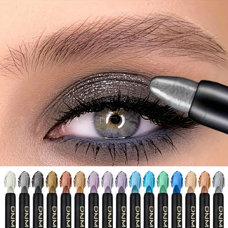 kf-S6d552ba45d804e0895d8cd7bbe12821e9 16 Colors Pearlescent Eyeliner, Color Glitter Waterproof Long-Lasting Eye Makeup Non-smudge Eyeliner - Image 1