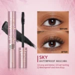 Natural Thick Curling Mascara Makeup Non-Smudge Brushes Lengthens Eyelashes Waterproof Fast Dry Black Curling Mascara Cosmetics - Image 3