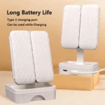 LED Lighted Makeup Mirror with Storage Drawer, 180° Rotatable & Height Adjustable, High-Definition Large Mirror Surface - Image 5