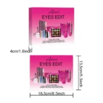 Essential Eye Makeup Set for Beginners Matte&Shimmer Eyeshadow Palette, Mascara, Eyebrow Pencil, Lip Eyeliner,Brush Tool Set Box - Image 51