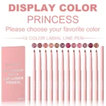 6pcs Lip Liner Pen Set Long-Lasting, Waterproof Sweatproof, Easy Coloring Non-fading Color Rendering Lip Gloss Set Beauty Makeup - Image 12