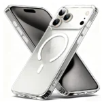 Original Metal Buttons Clear Phone Case For iPhone 16 15 14 13 17 Pro Max Plus Air 16e Clear For Magsafe Cases Cover - Image 20