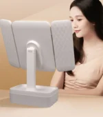 LED Lighted Makeup Mirror with Storage Drawer, 180° Rotatable & Height Adjustable, High-Definition Large Mirror Surface - Image 9