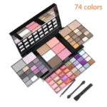 40/74/78 Colors Glitter Eyeshadow Palette Matte Waterproof Long Lasting Pressed Powder Cosmetics Kit Fashion Women MakeUp Tools - Image 2