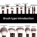 13PCS Makeup Brush Set Foundation Concealer Powder Eyeshadow Blush Brush Kabuki Blending Cosmetic Beauty Tool for Face - Image 2