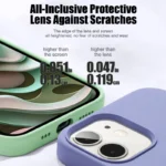 Original Liquid Silicone Phone Case For APPLE iPhone 11 13 12 14 15 16 Pro Max Plus 16E Cases Shockproof Protective Back Cover - Image 2