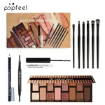 Essential Eye Makeup Set for Beginners Matte&Shimmer Eyeshadow Palette, Mascara, Eyebrow Pencil, Lip Eyeliner,Brush Tool Set Box - Image 28