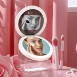 TENGMIR UV Smart Sunscreen Makeup Mirror Sunscreen detection mirror UV mirror sunscreen Testing Portable LED light makeup mirror - Image 3