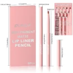 6pcs Lip Liner Pen Set Long-Lasting, Waterproof Sweatproof, Easy Coloring Non-fading Color Rendering Lip Gloss Set Beauty Makeup - Image 6