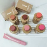 Makeup Cheek Blush Cream Blusher Stick Lip Gloss SALTY TAN Raspberry Espresso Lipstick INS - Image 4