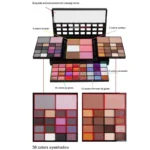 40/74/78 Colors Glitter Eyeshadow Palette Matte Waterproof Long Lasting Pressed Powder Cosmetics Kit Fashion Women MakeUp Tools - Image 3