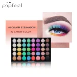 POPFEEL 40 Colors Eyeshadow Palette Long Lasting Easy Makeup Brown Eyeshadow Palette, Pink Eyeshadow Palette - Image 5