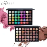 POPFEEL 40 Colors Eyeshadow Palette Long Lasting Easy Makeup Brown Eyeshadow Palette, Pink Eyeshadow Palette - Image 3