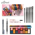 Essential Eye Makeup Set for Beginners Matte&Shimmer Eyeshadow Palette, Mascara, Eyebrow Pencil, Lip Eyeliner,Brush Tool Set Box - Image 33
