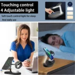 3 in 1 Wireless Charger Stand For iPhone 12/13/14/15/16/17 Fast Charging Station for Apple Watch 10 9 8 7 6 5 4 Airpods 2 3 Pro - Image 12