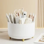360 Degree Rotating Makeup Brush Organizer Storage Box Cosmetic Brush Holder Desktop Pen Pencil Container Organizer 1PCS