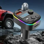 Hands Free Wireless Car Kit Car MP3 Player Bluetooth-Compatible 5.3 Support TF Card U Disk Cell Phone Charger Car FM Transmitter - Image 11