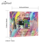 Essential Eye Makeup Set for Beginners Matte&Shimmer Eyeshadow Palette, Mascara, Eyebrow Pencil, Lip Eyeliner,Brush Tool Set Box - Image 91