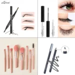 Essential Eye Makeup Set for Beginners Matte&Shimmer Eyeshadow Palette, Mascara, Eyebrow Pencil, Lip Eyeliner,Brush Tool Set Box - Image 14