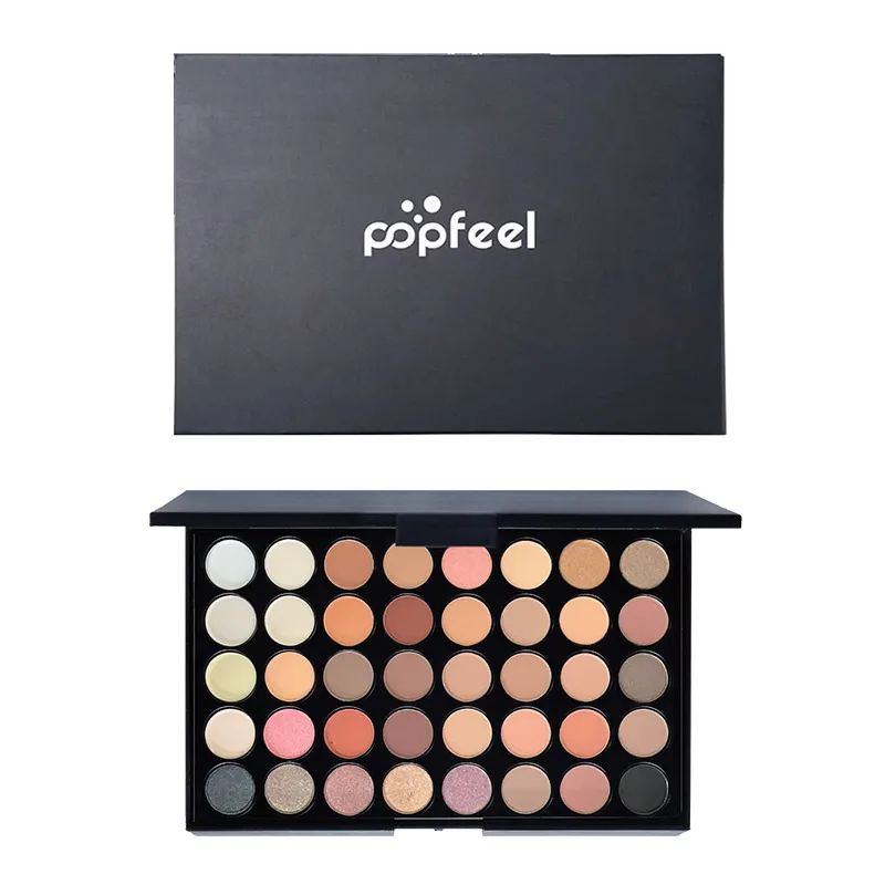 kf-Sd0443877a0604a82b4b07e8dcde5bcbct POPFEEL 40 Colors Eyeshadow Palette Long Lasting Easy Makeup Brown Eyeshadow Palette, Pink Eyeshadow Palette - Image 1