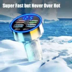 UYUXIO 6 in 1 USB C Car Phone Charger Adapter with Voltage Display Super Fast Charge in Car for iPhone 16 15 Pro Max Samsung - Image 8