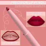 6pcs Lip Liner Pen Set Long-Lasting, Waterproof Sweatproof, Easy Coloring Non-fading Color Rendering Lip Gloss Set Beauty Makeup - Image 2