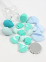 Spring 15 Cans,3 Loose Powder Puffs & 3 Mini Loose Powder Puffs & 3 Mini Makeup Eggs & 3 Mini Air Cushion Puffs, Foundation Mix - Image 44