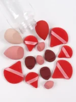 Spring 15 Cans,3 Loose Powder Puffs & 3 Mini Loose Powder Puffs & 3 Mini Makeup Eggs & 3 Mini Air Cushion Puffs, Foundation Mix - Image 31