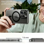 Original Metal Buttons Clear Phone Case For iPhone 16 15 14 13 17 Pro Max Plus Air 16e Clear For Magsafe Cases Cover - Image 6