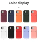 Phone Case For IPhone 16 Pro Max Case IPhone 12 Mini TPU Frosted Soft Protective Cover iPhone 14 Card Pocket 15 Plus - Image 7