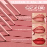 6pcs Lip Liner Pen Set Long-Lasting, Waterproof Sweatproof, Easy Coloring Non-fading Color Rendering Lip Gloss Set Beauty Makeup - Image 11