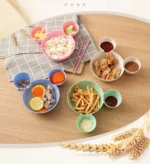 Cute Baby Plates with Dividers Dinner Plates Kids Bowl Tray Tableware Set Infant Feeding Children Divided Dinnerware BPA Free - Image 7