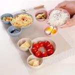 Cute Baby Plates with Dividers Dinner Plates Kids Bowl Tray Tableware Set Infant Feeding Children Divided Dinnerware BPA Free - Image 5