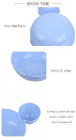 Cute Baby Plates with Dividers Dinner Plates Kids Bowl Tray Tableware Set Infant Feeding Children Divided Dinnerware BPA Free - Image 15